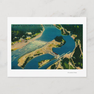 Carte Postale Barrage de Bonneville et fleuve Columbia d'Air