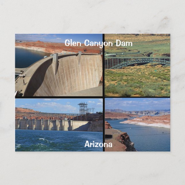 Carte Postale Barrage de Glen Canyon (Devant)