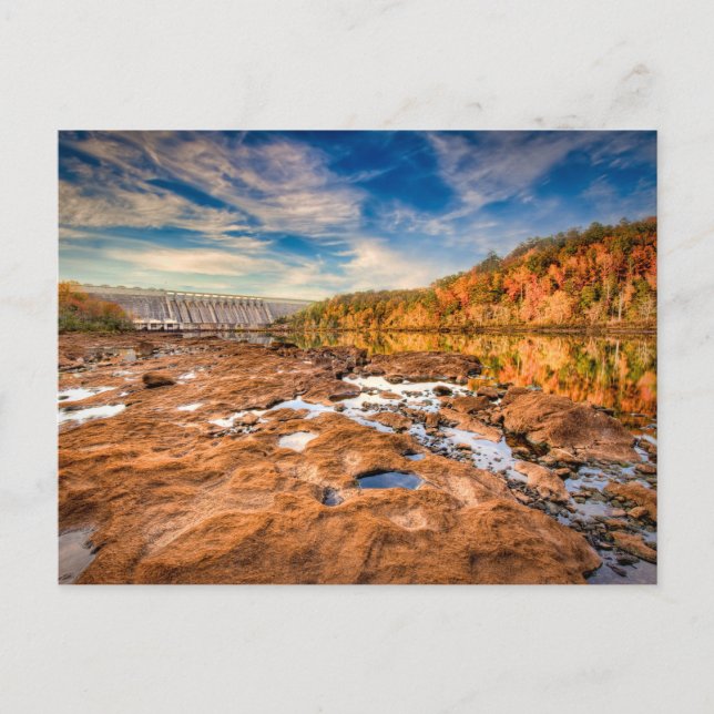 Carte Postale Barrage de Hartwell (Devant)