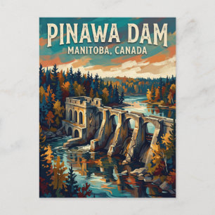 Carte Postale Barrage de Pinawa Canada