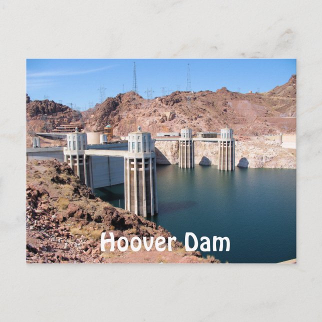 Carte Postale Barrage Hoover (Devant)