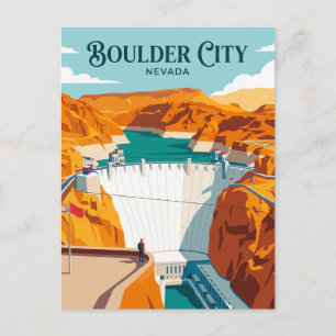 Carte Postale Barrage Hoover États-Unis