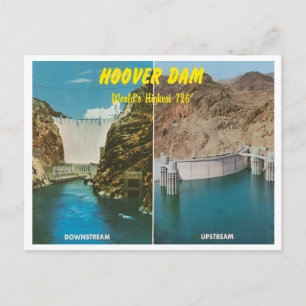 Carte Postale Barrage vintage Hoover