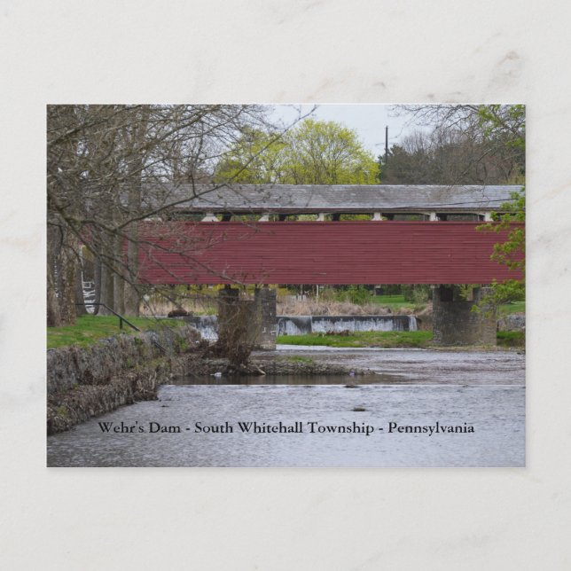 Carte Postale Barrage Wehr - Canton de South Whitehall - PA (Devant)