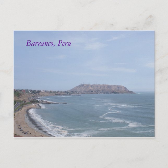 Carte Postale Barranco, Pérou (Devant)