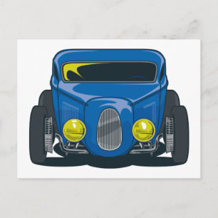 Carte Postale Barre de flux (bleu)