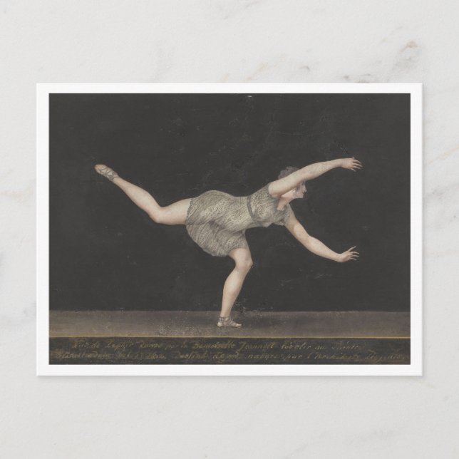 Carte Postale Bartholomeus Ziesenis, Danseuse (Devant)