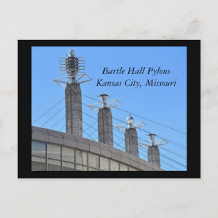 Carte Postale Bartle Hall Pylons, Kansas City, Missouri
