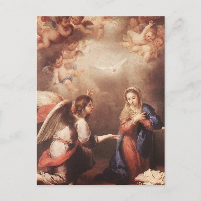 Carte Postale Bartolome Murillo - L'Annonciation (Devant)