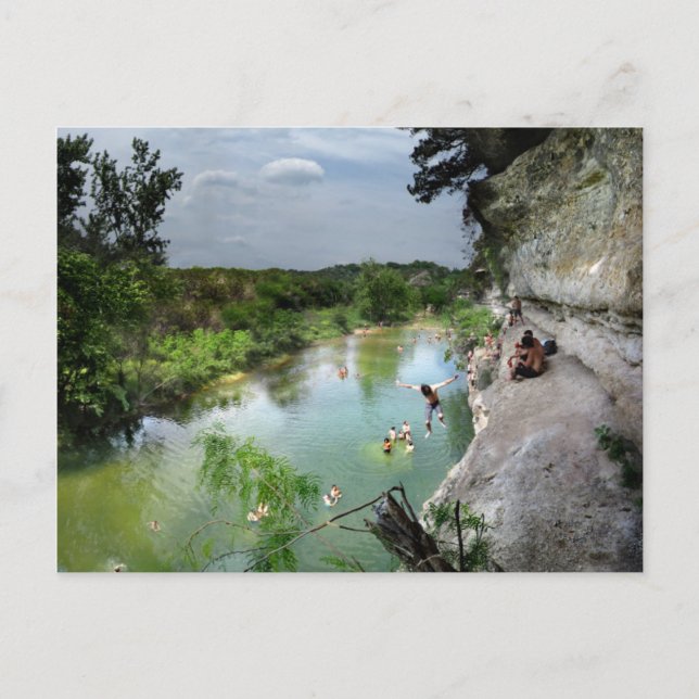 Carte Postale Barton Creek Cliffs - Austin Texas (Devant)