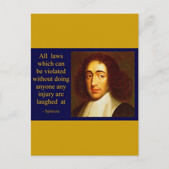 Carte Postale Baruch Spinoza (Devant)