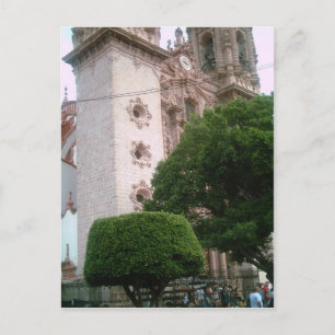 Carte Postale Base de la cathédrale de Taxco du zocalo