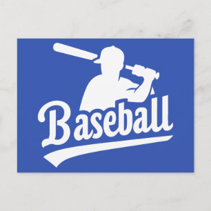Carte Postale Baseball couleur personnalisé
