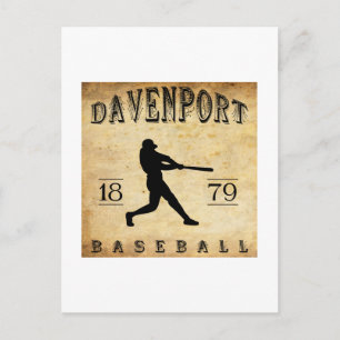 Carte Postale Baseball Davenport Iowa 1879