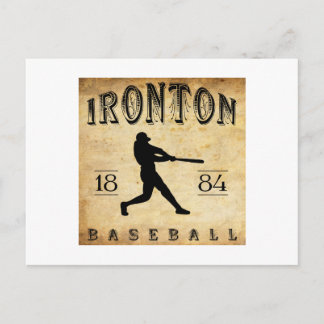 Carte Postale Baseball d'Ironton Ohio 1884