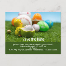 Baseball enregistrer la date pour EASTER Holiday