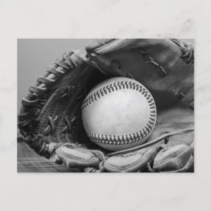 Carte Postale Baseball noir et blanc
