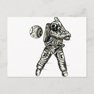 Carte Postale Baseball spatial