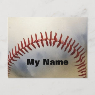 Carte Postale Baseball Votre Nom
