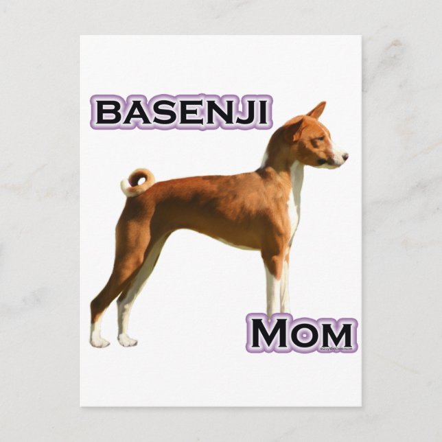 Carte Postale Basenji Maman 4 (Devant)