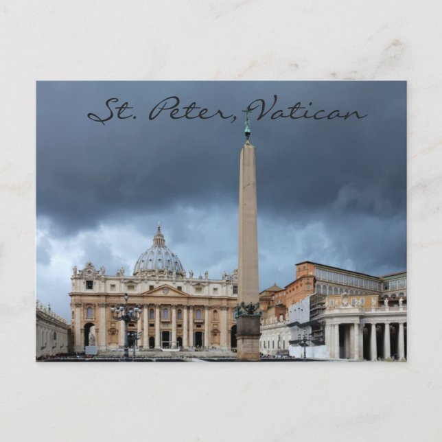 Carte Postale Basicila Saint-Pierre, ville sainte du Vatican (Devant)