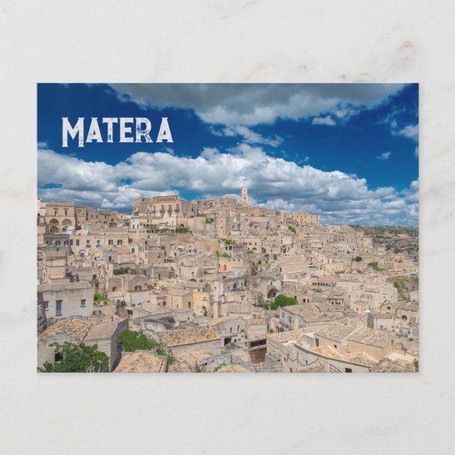 Carte Postale Basilicate de Matera Italie (Devant)