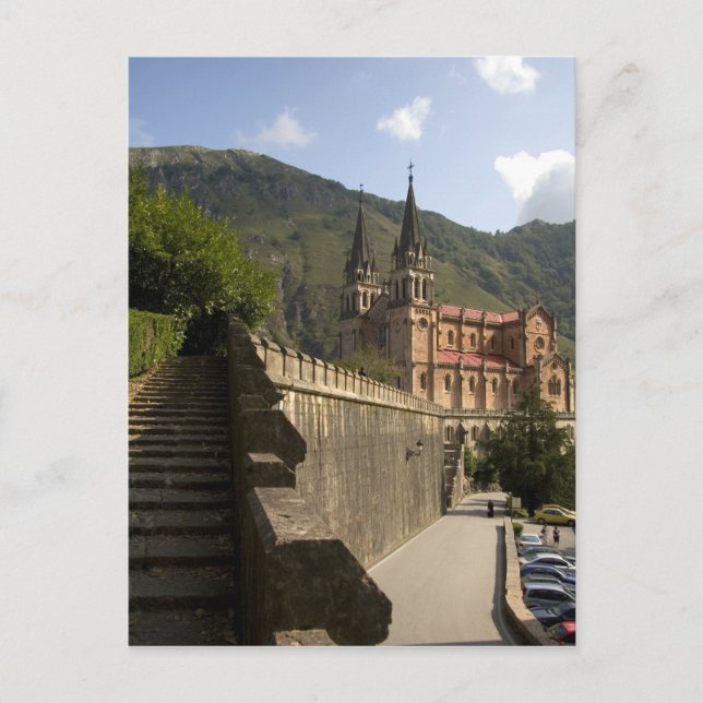 Carte Postale Basilique de Covadonga, nord-ouest de l'Espagne. (Devant)