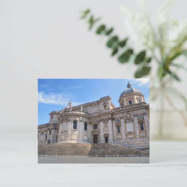 Carte Postale Basilique de Père Noël Maria Maggiore à Rome (Debout devant)