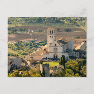 Carte Postale Basilique Saint François d'Assise, Italie