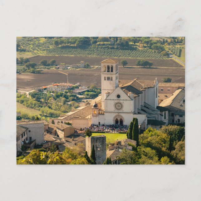 Carte Postale Basilique Saint François d'Assise, Italie (Devant)