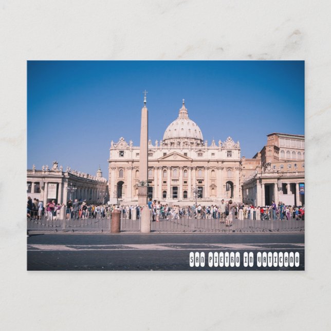 Carte Postale Basilique San Pietro dans le Vatican (Devant)