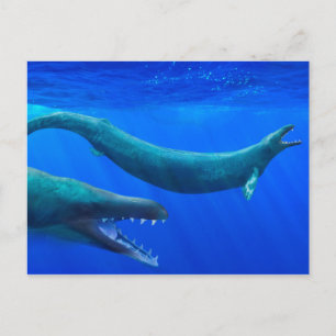 Carte postale Basilosaurus (baleine préhistorique)