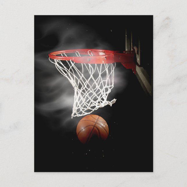 Carte Postale Basket-ball et Net (Devant)