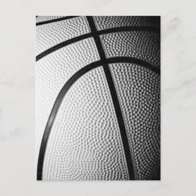 Carte Postale Basket-ball noir et blanc (Devant)