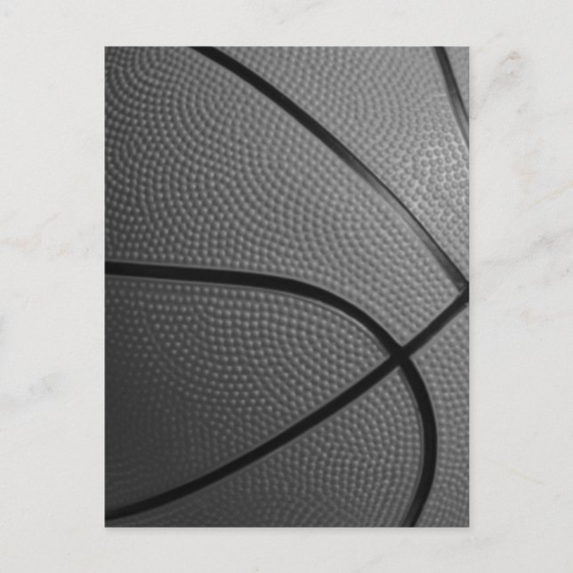 Carte postale Basket-ball noir et blanc (Devant)