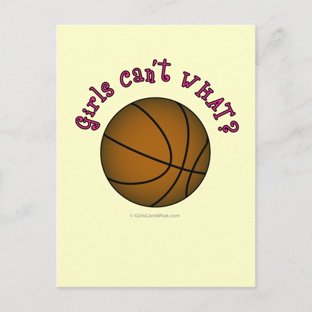 Carte Postale Basket - Brown/rose (Devant)
