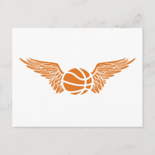 Carte Postale basketball ailé