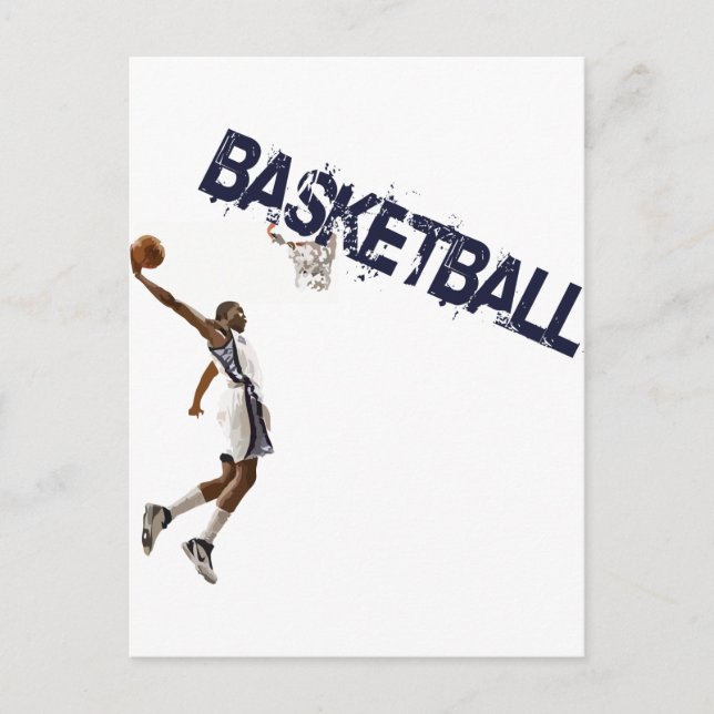 Carte Postale Basketball Dunk (Devant)