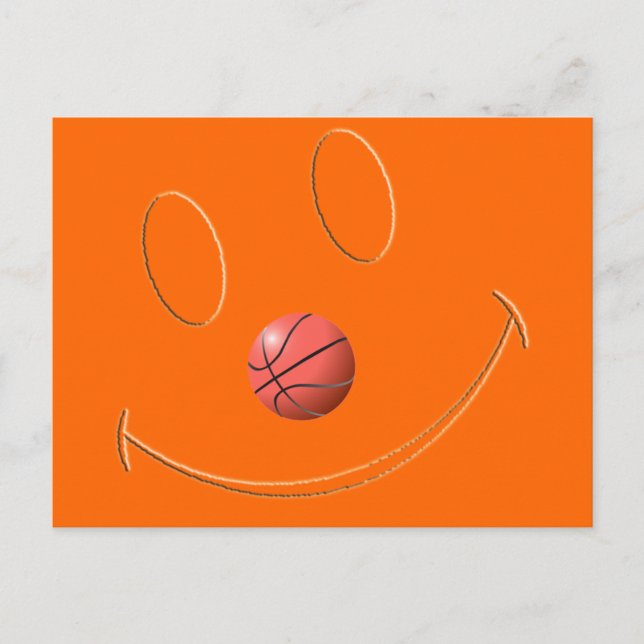 CARTE POSTALE BASKETBALL FACE (Devant)