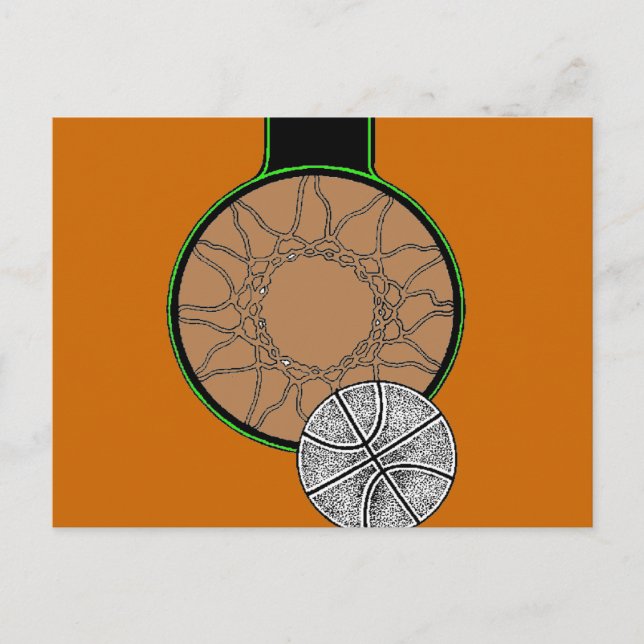 CARTE POSTALE BASKETBALL HOOP (Devant)