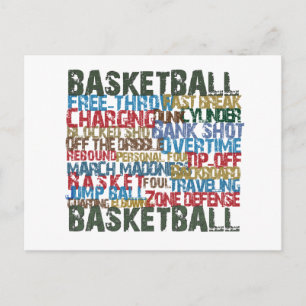 Carte Postale BASKETBALL TERMES cadeaux