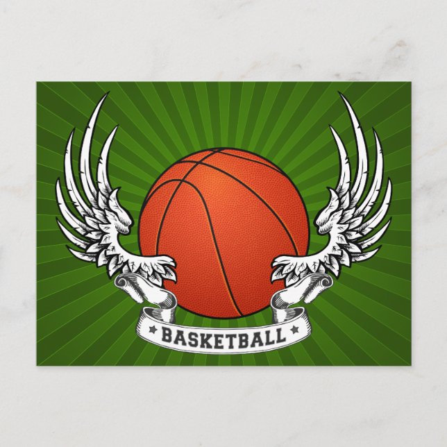 Carte postale Basketball Wings (Devant)