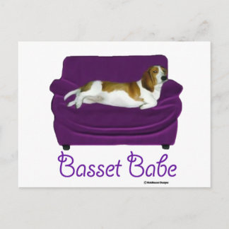 Carte Postale Basset Babe