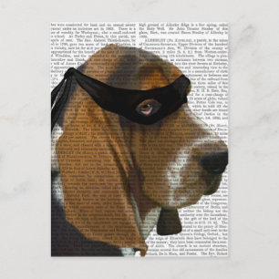 Carte Postale Basset Hound Ninja