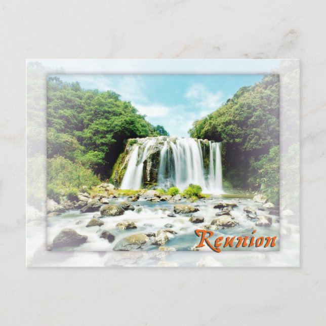 Carte Postale Bassin Bleu, Réunion (Devant)