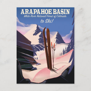 Carte Postale Bassin d'Arapahoe, Ski national de la forêt de Whi