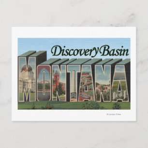 Carte Postale Bassin Discovery, Montana - Scènes de grandes lett
