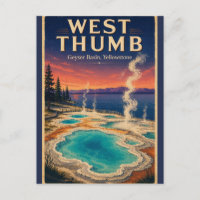Bassin Géothermique de West Thumb Yellowstone Voya