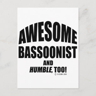 Carte Postale Bassooniste génial