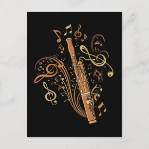 Carte Postale Bassooniste Poison Men Jazz Music Lover Women Bass